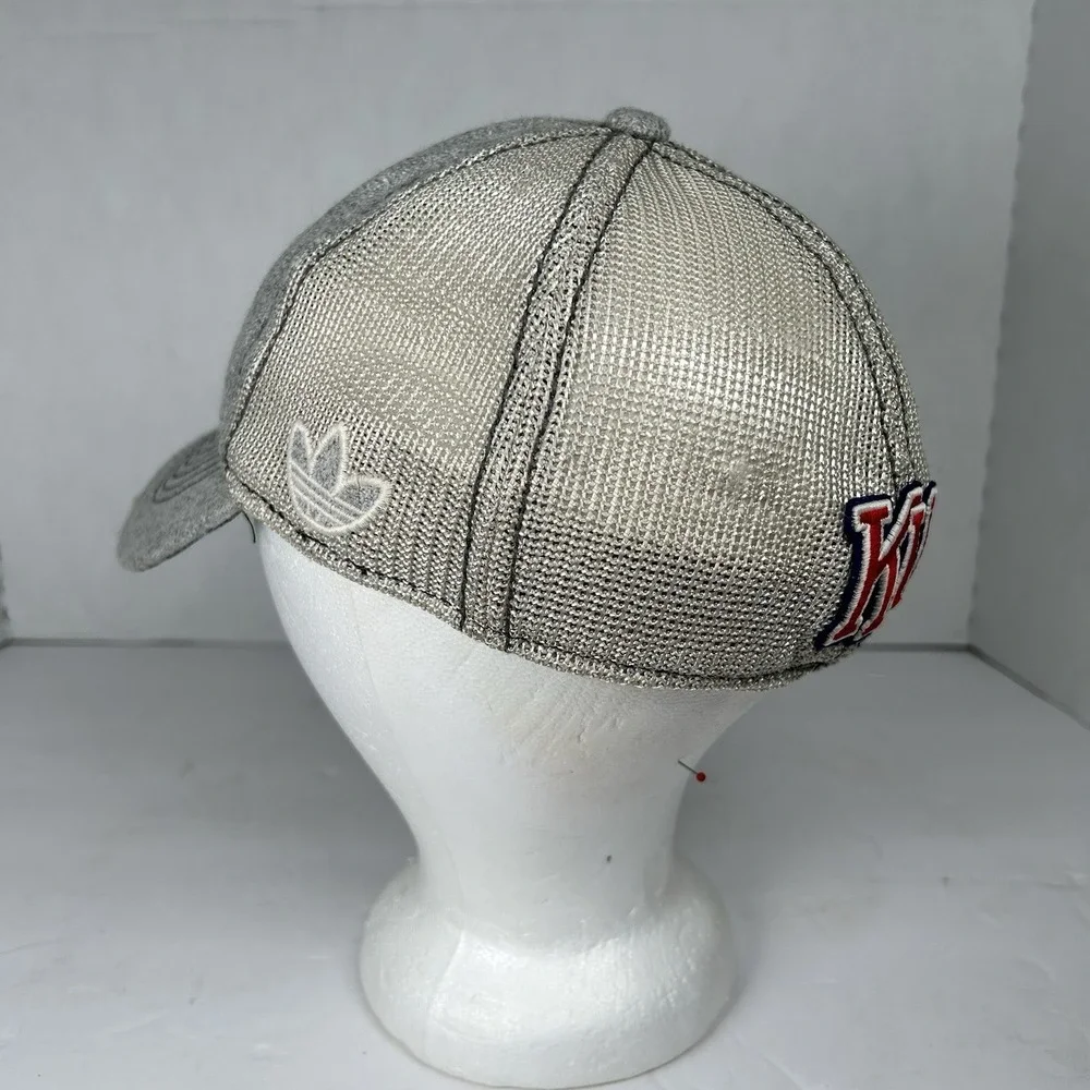 adidas Heritage Hall Kansas Jayhawks NCAA Raised Logo Fitted Cap Hat